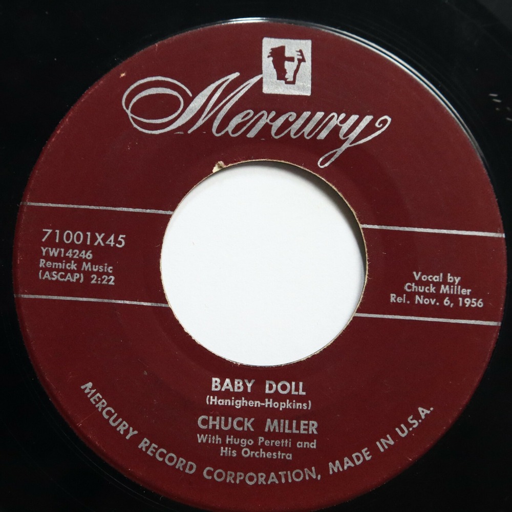 CHUCK MILLER - BABY DOLL /‎ THE AUCTIONEER - ROCKABILLY 45